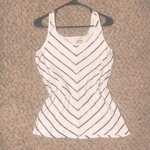 Super Soft Striped Apt 9 White Tank Top